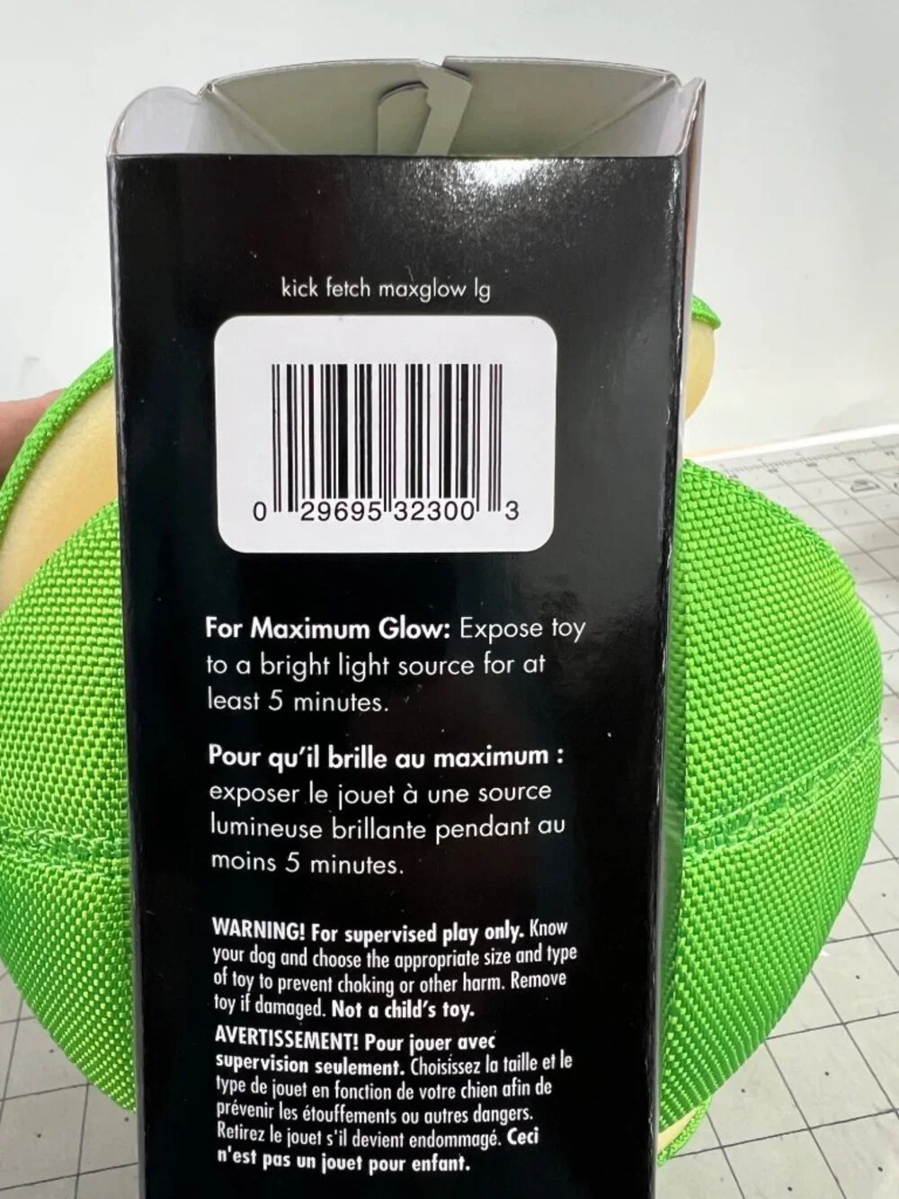 Chuckit! Max Glow in the Dark Dog Ball Fetch Toy for Dogs 8” Large